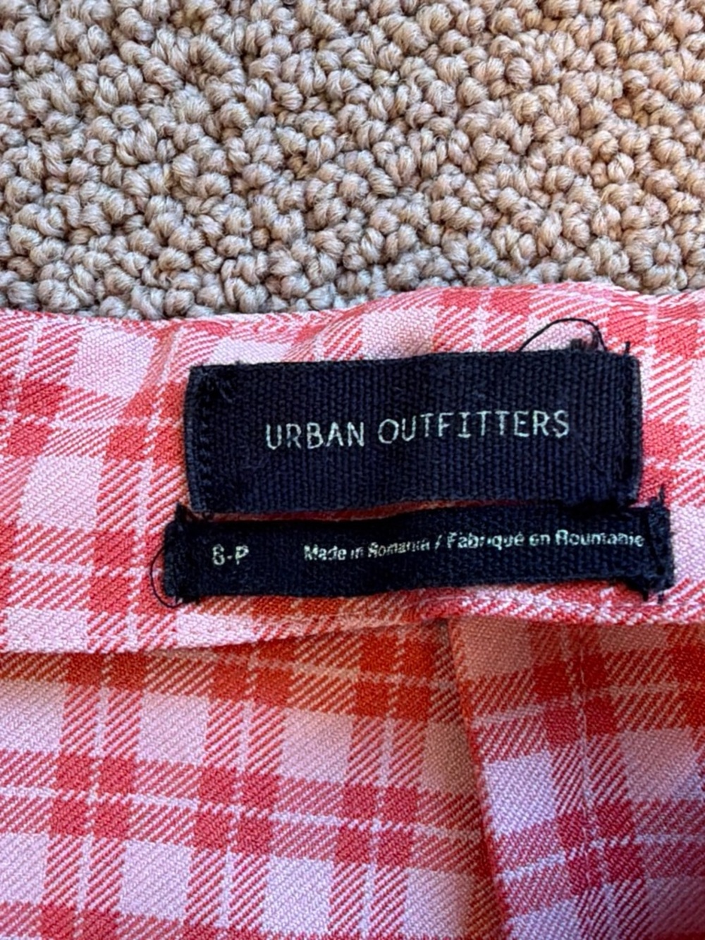 Urban Outfitters Pink Gingham Mini Skirt - Picture 3 of 4